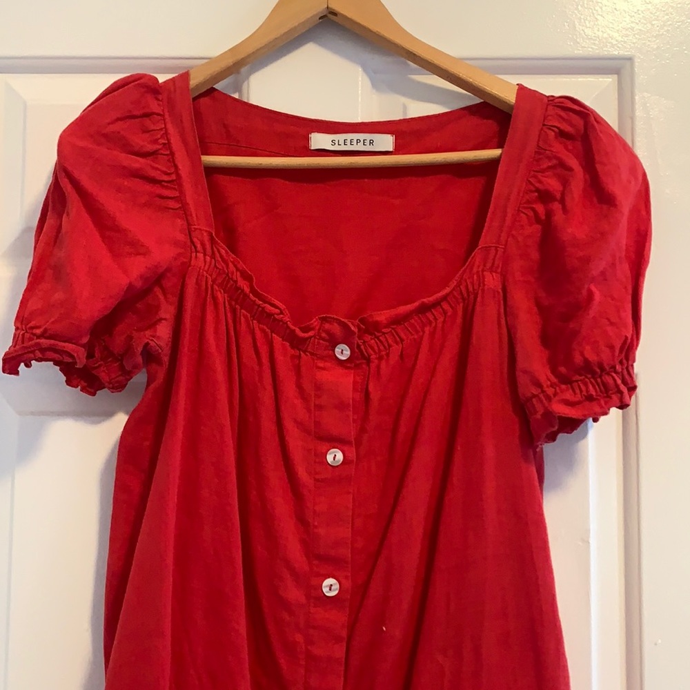 Sleeper Red Midi Dress